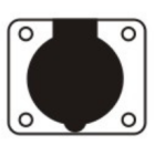 Reinforced wire shelf with hole
